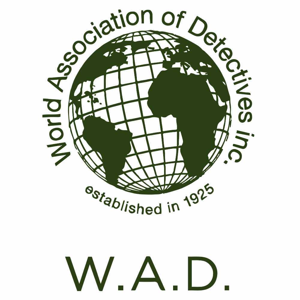 Le logo de la World Association Of Detectives (W.A.D.)