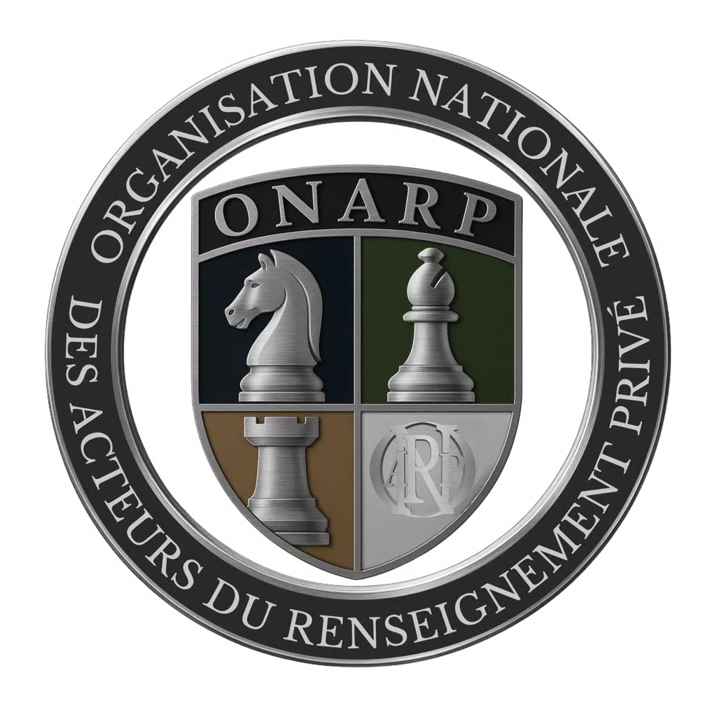 Le logo du Réseau d'Enquêteurs Privés Association (R.E.P)